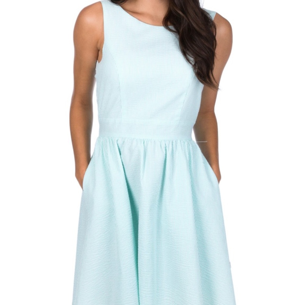 Lauren James Mint Emerson Seersucker Dress